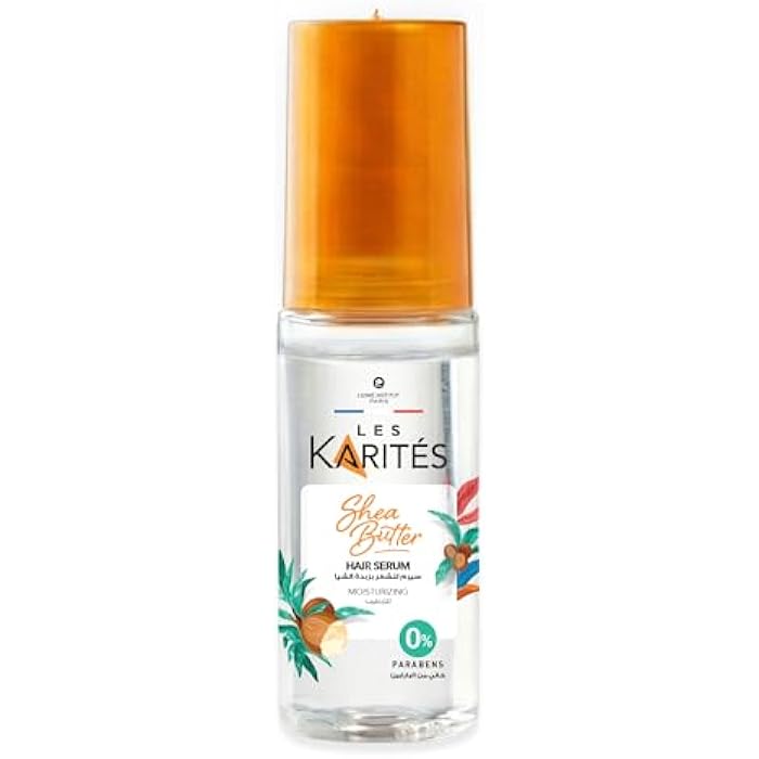 Karites Le Karite Hydrating Hair Serum (60ml) - Paraben Free - Enriched with Shea Butter Esters - Hydrates and Adds Shine - Image 1